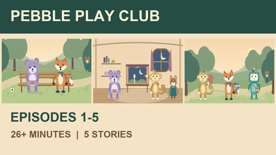 Friendship & Big Feelings | 26+ Minutes | Pebble Play Club Episodes 1-5